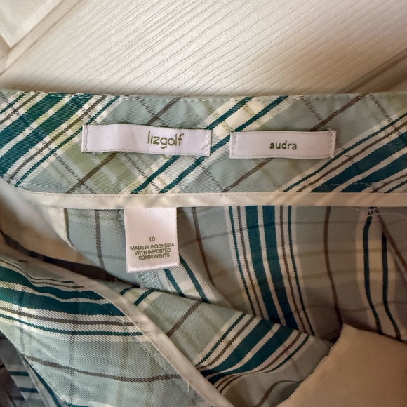 Plaid Green and Blue Pants - Picture 6 of 6